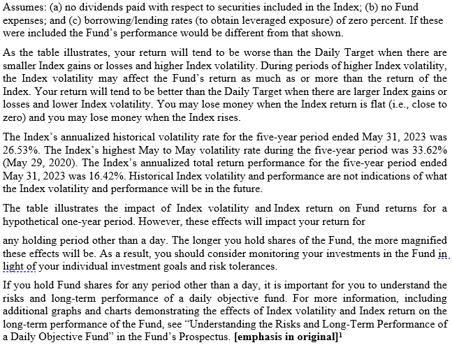 ProShares QQQ example disclosure part 2.